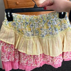 LoveShackFancy Ruffle Mini Skirt